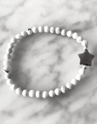 Mini Bracelet Blanc Etoile, Geraldine Style Jewelry