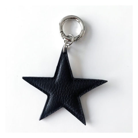 porte-cles, noir, accessoires, cuir, shine like a star, star, etoile
