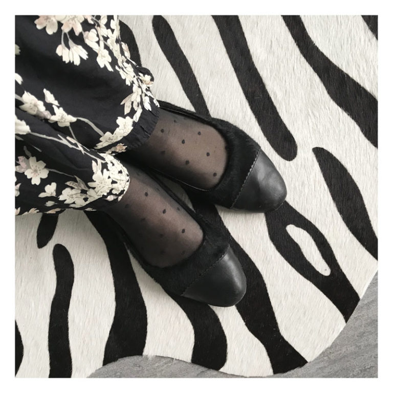 ballerines, noires, cuir, peaux, luxury, geraldinestyle