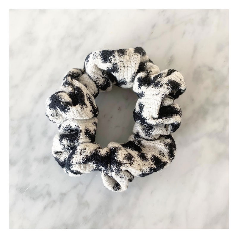 chouchou, cotton, laine, gris, noir, blanc