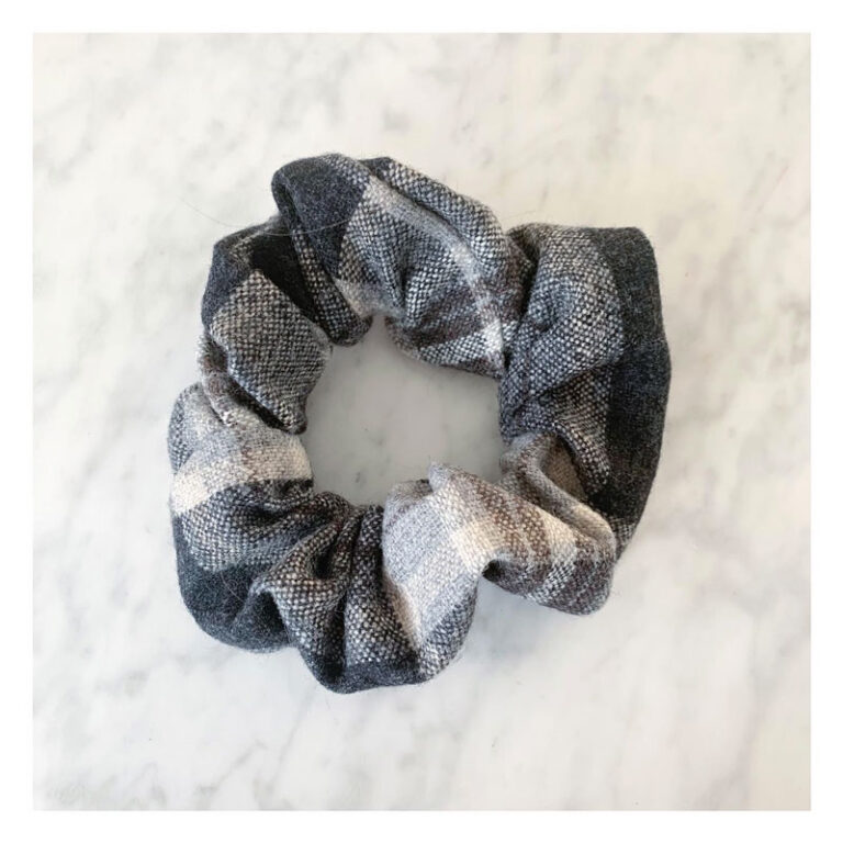 chouchou, cotton, laine, gris, noir, blanc