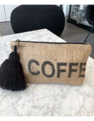 pochette, jute, noir, luna sarah, geraldinestyleshop