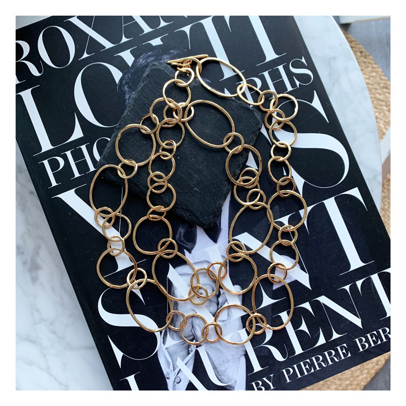 collier, maillons, or, luxury, bijoux, velatti, sandra acosta, geraldinestyleshop