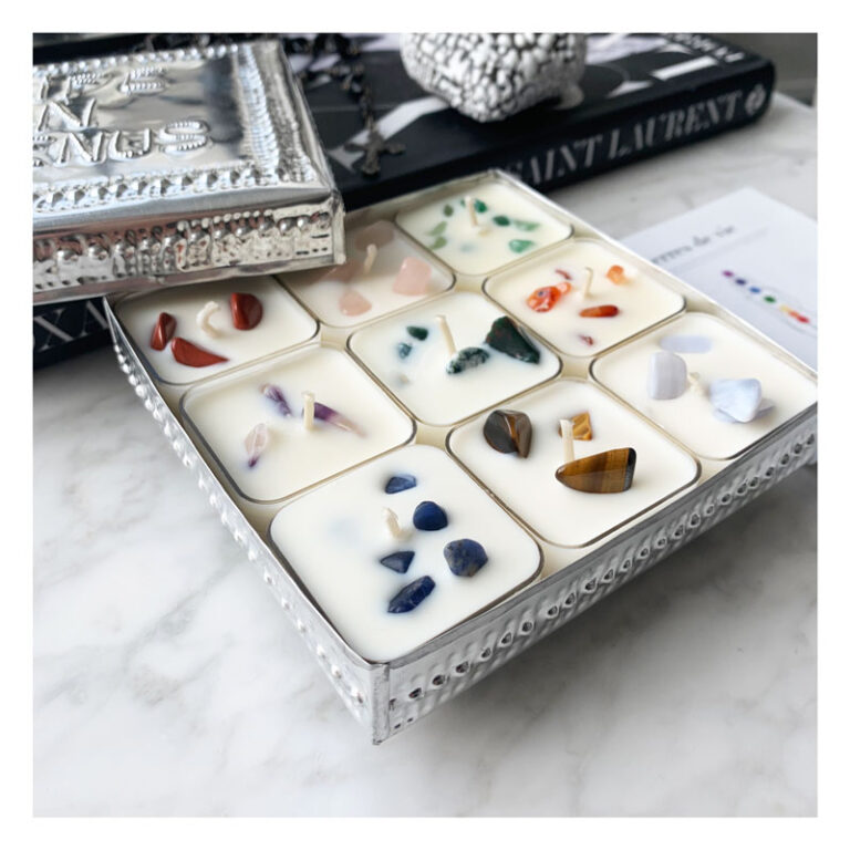 set, bougies, life on venus, pierres de vie, parfums de grasse, coup de coeur