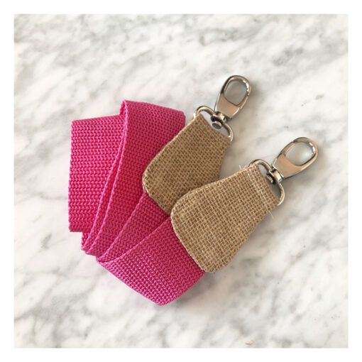 bandouliere, jute, luna sarah, geraldinestyleshop, rose