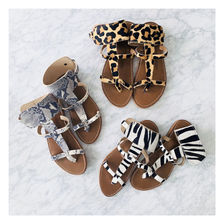 sandales, peaux, luxury