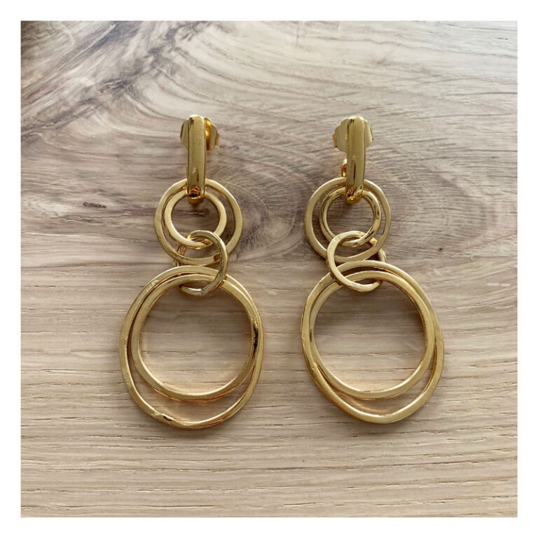 boucles oreilles, or, velatti, sandra acosta, 18 carats, geraldinestyleshop, bijoux