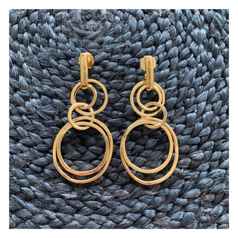 boucles oreilles, or, velatti, sandra acosta, 18 carats, geraldinestyleshop, bijoux