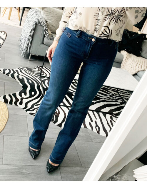 jeans, flare, bleu, choice by geraldine style, coupe droite