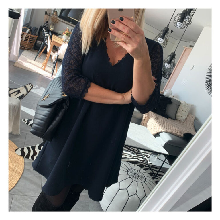 robe, bleu, marine, soiree, chic, grace and mila