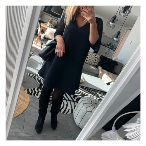 robe, bleu, marine, soiree, chic, grace and mila