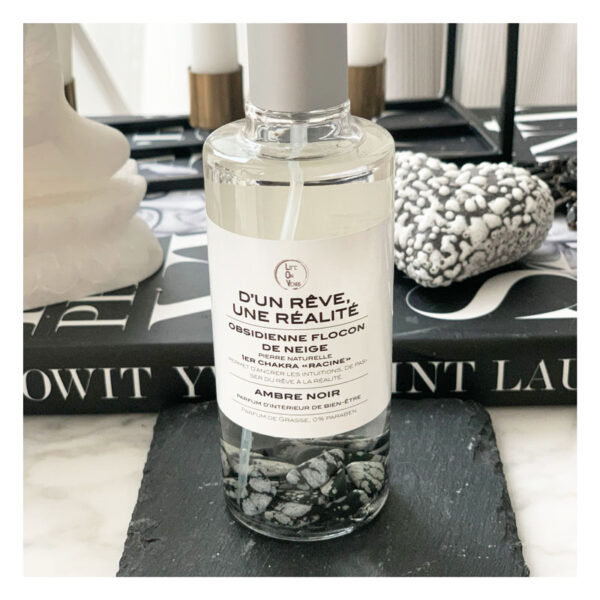 spray, d une reve une realite, parfum, parfum ambiance, parfum interieur, pierres semi-precieuses, obsidienne