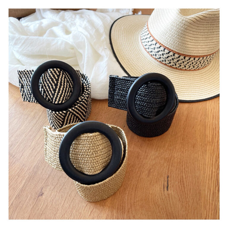 Ceinture tressée beige, Collection Eté – Image 4
