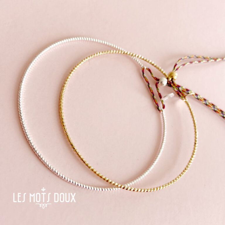 joncs, tresse, or, argent, les mots doux
