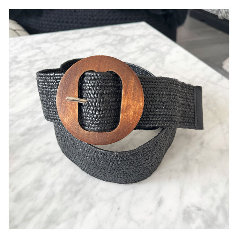 ceinture, tressee, noir, grace and mila, clea
