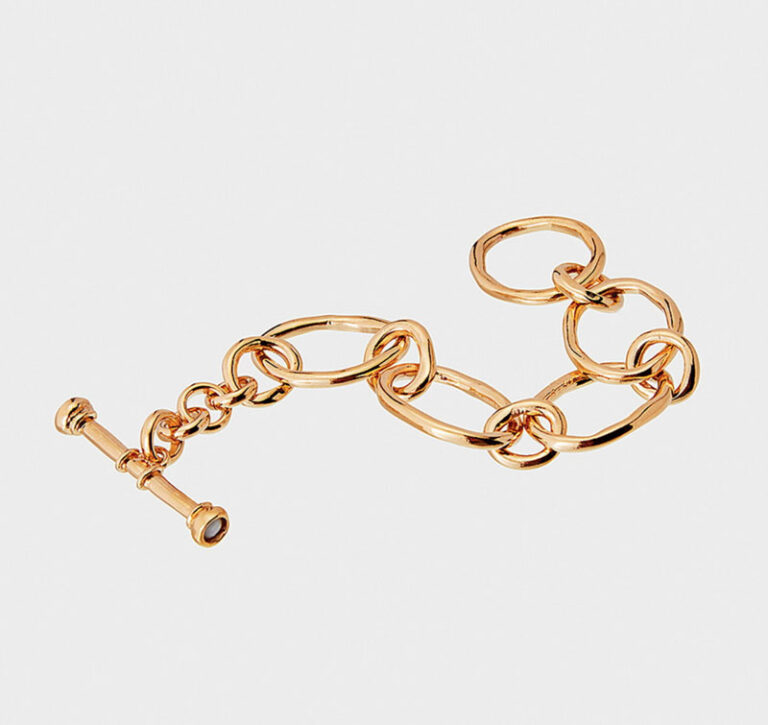 bracelet, or, maillons, velatti, geraldine style shop