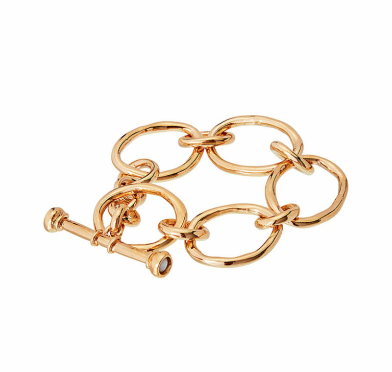 bracelet, or, maillons, velatti, geraldine style shop