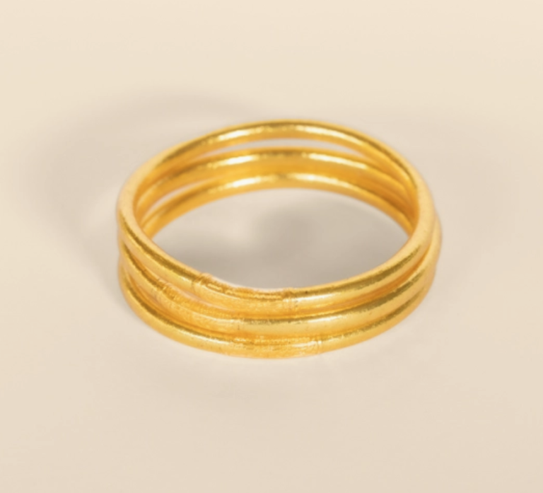 bracelet, feuilles or, kumali, classique, bracelet bouddhiste