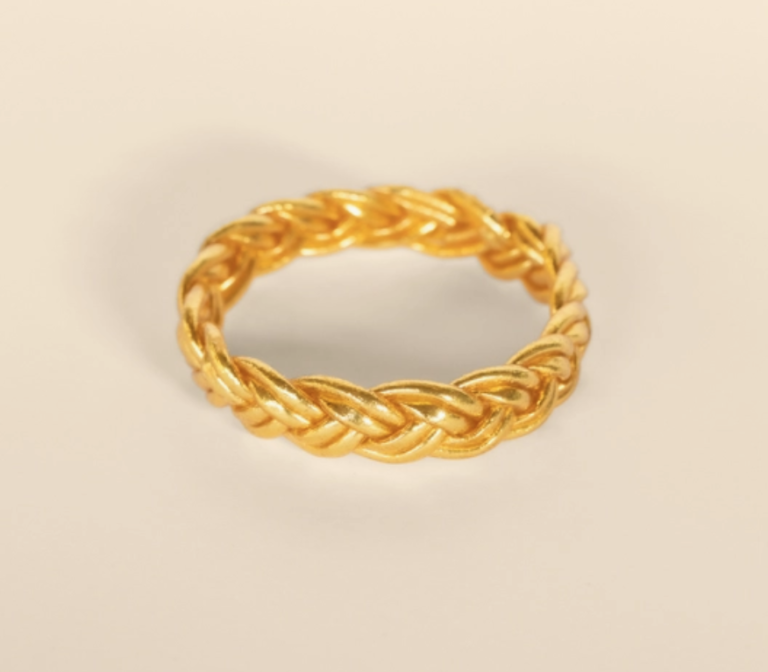 bracelet, tresse double, dore, feuilles or, kumali, bracelet bouddhiste
