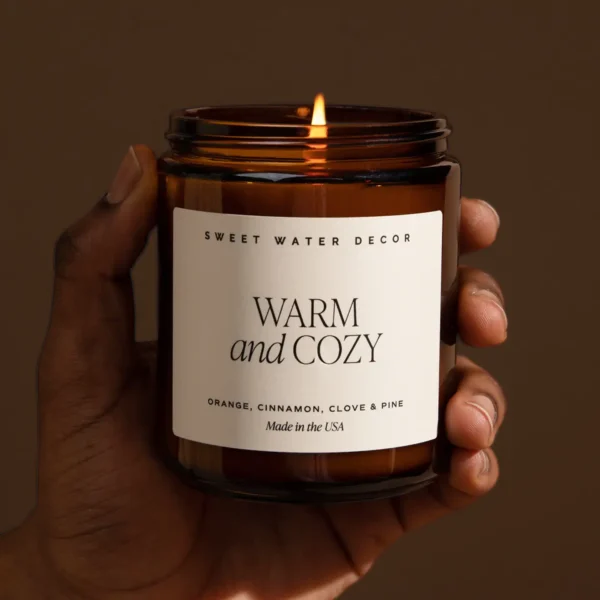 Bougie, Warm & Cosy, Sweet Water Decor, automne, bougie parfumée
