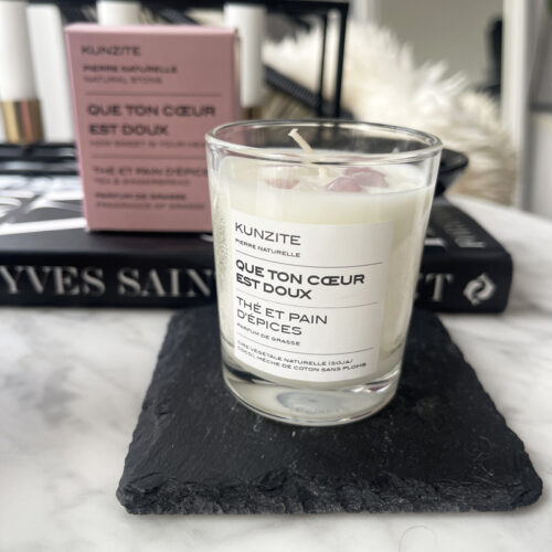 bougie, life on venus, kunzite, thé et pain d'épices