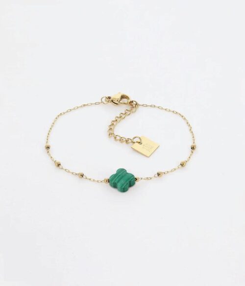 Bracelet, malachite, zag bijoux, velasquez