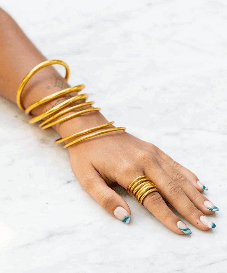 bague, bouddhiste, kumali, dore, or, geraldinestyleshop