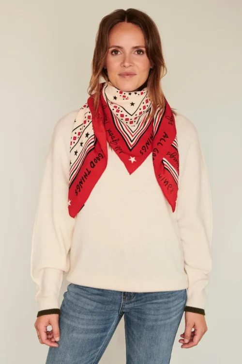 foulard, blanc, felicity, MKT