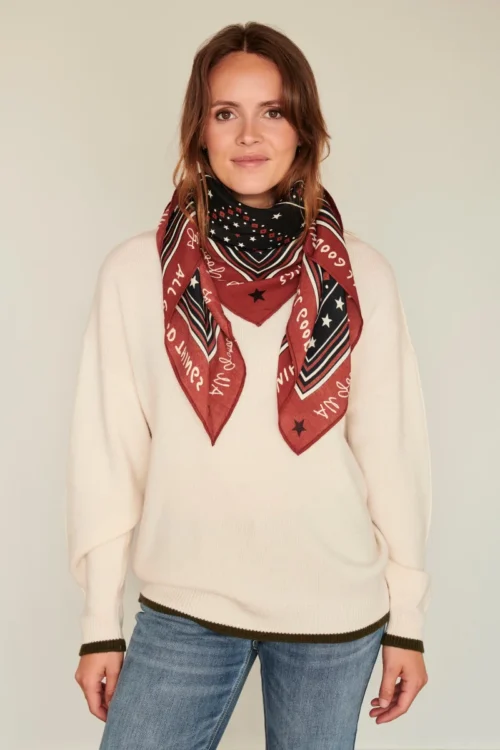 foulard, noir, felicity, MKT