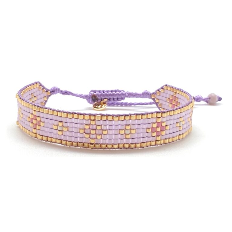 Bracelet, croix, large, suenia, violet