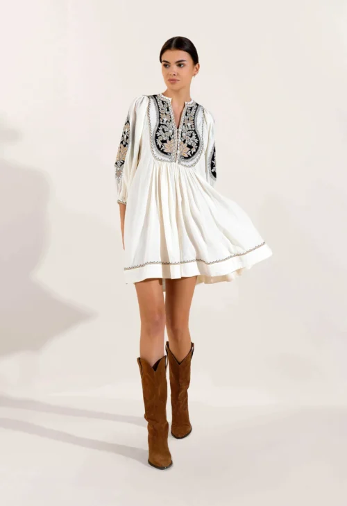 robe, frances, scarlett poppies, coton, boheme, chic