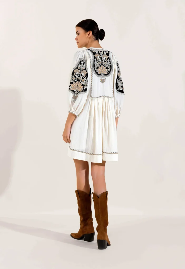 robe, frances, scarlett poppies, coton, boheme, chic