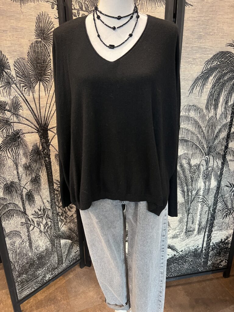 Pull oversize col en V ★ Choice by Geraldine Style – Image 2