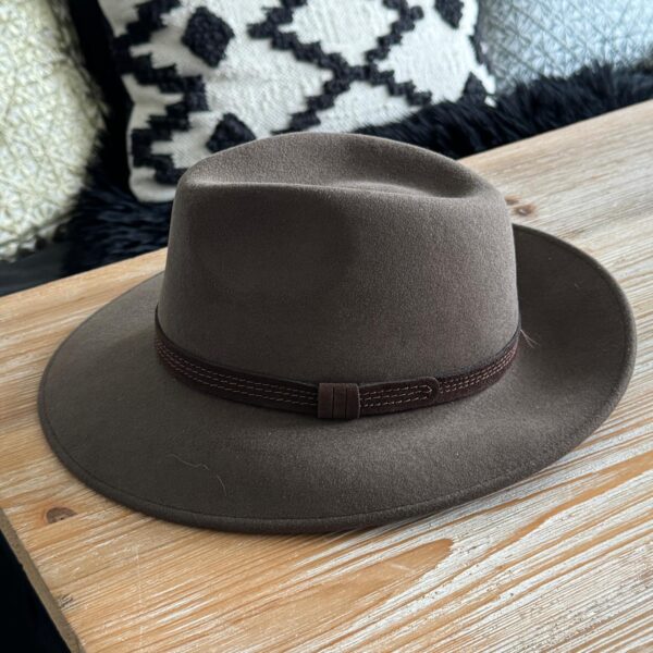 Chapeux, laine, qualité, kaki