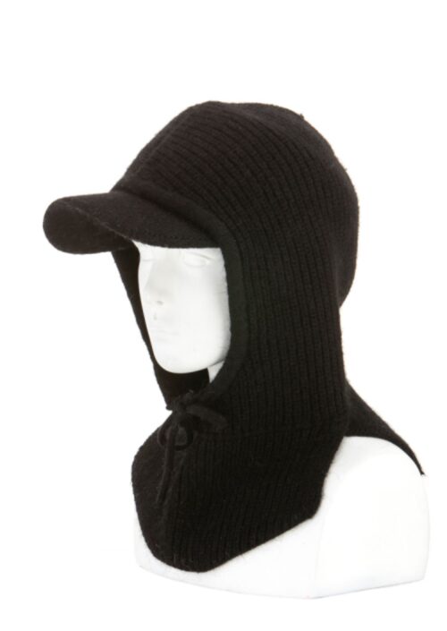 balaklava,casquette, noir