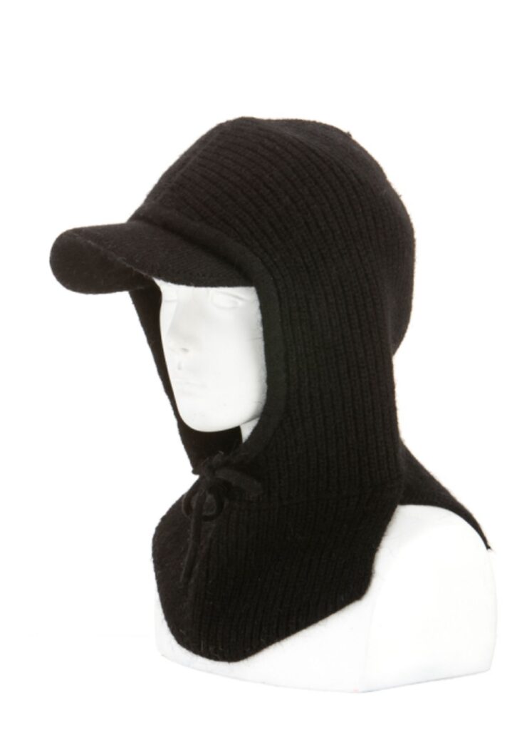 balaklava,casquette, noir