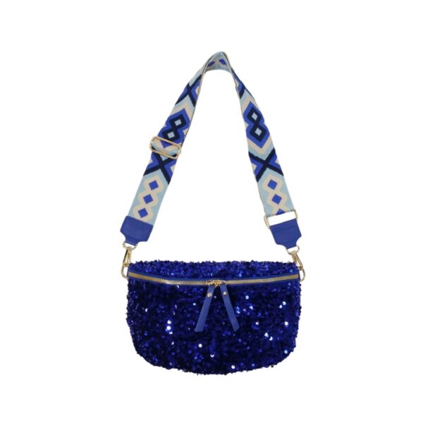 Banane à paillettes scintillantes, accessoire tendance et pratique pour un look lumineux et audacieux