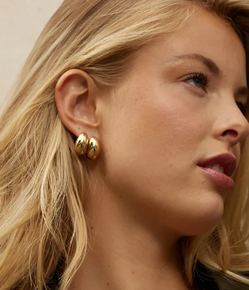 Boucles d’oreilles goutte Zag Bijoux en doré et argenté