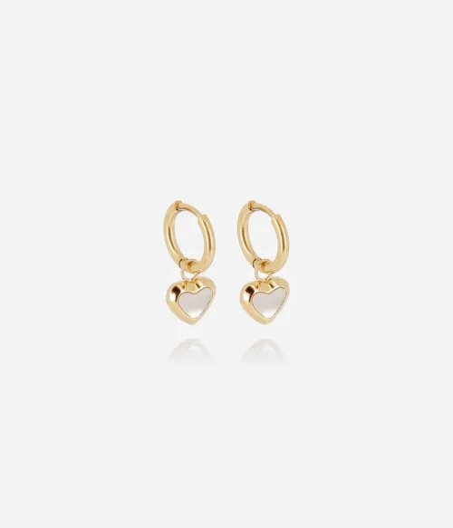 Boucles Cintra en acier avec étoile en nacre – Zag Bijoux