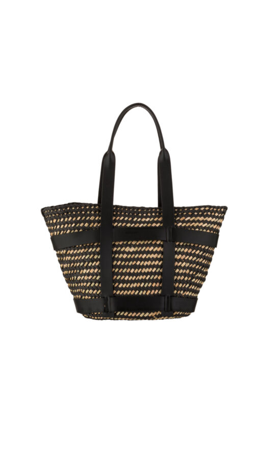 Panier en osier noir avec détails chic, Choice by Geraldine Style
