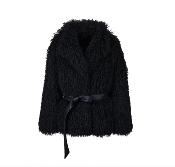 Veste "Grizzli" noire mi-longue réversible - Coup de coeur – Image 2